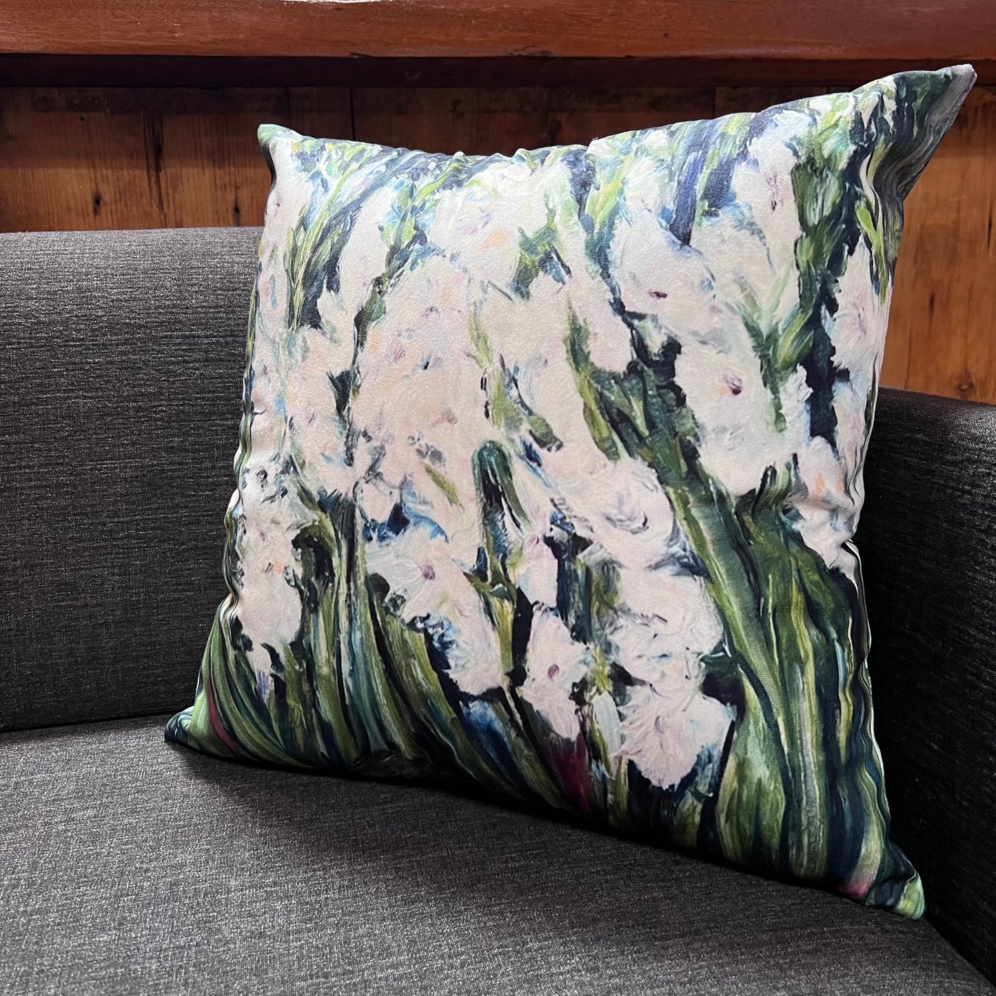 Art Pillow Case - White Glads
