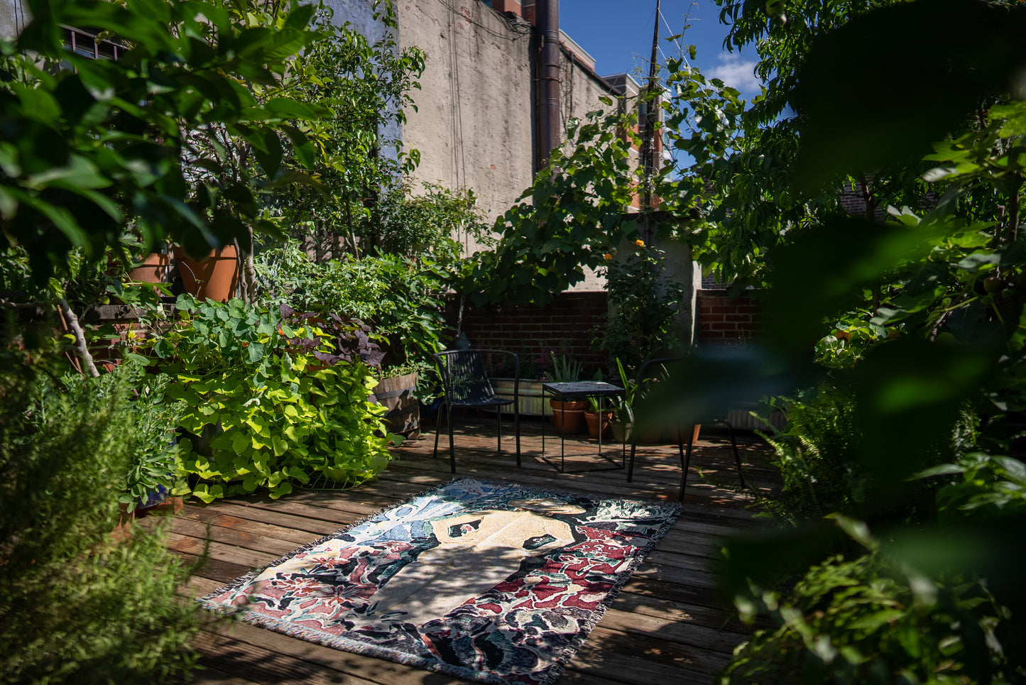 Woven Art Blanket - Beverly In The Garden