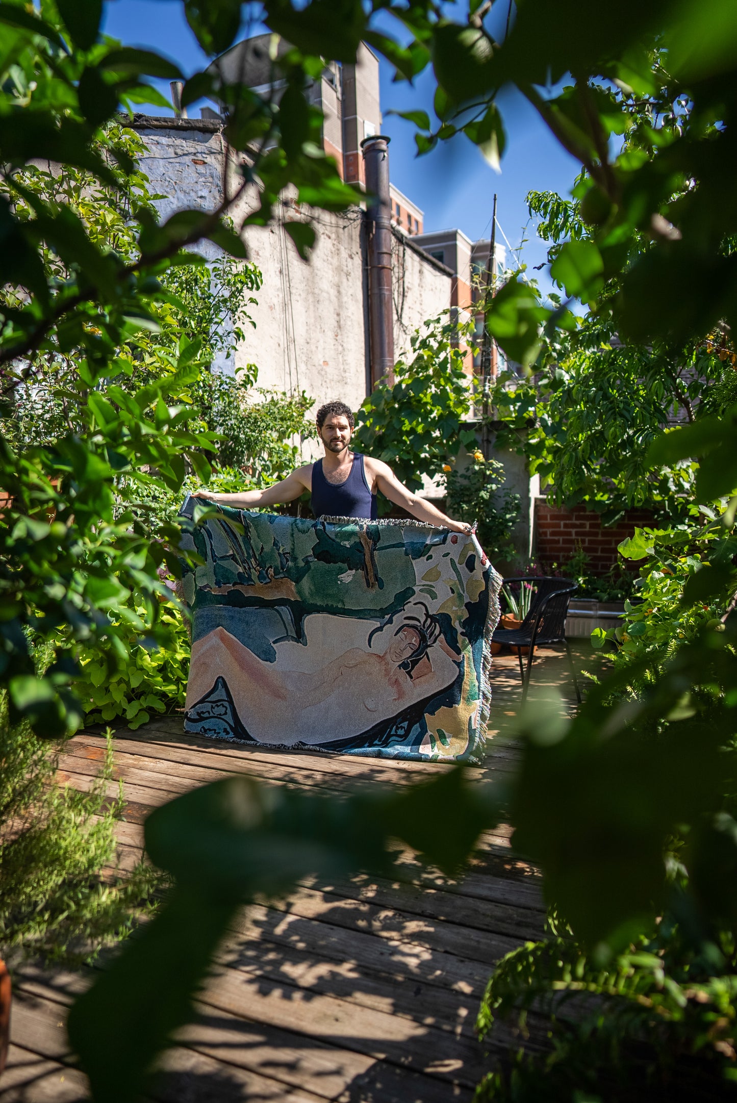 Woven Art Blanket - Beverly Lounging