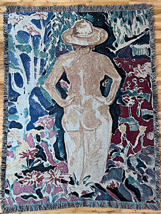 Woven Art Blanket - Beverly In The Garden