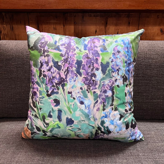 Art Pillow Case - Delphinium Garden