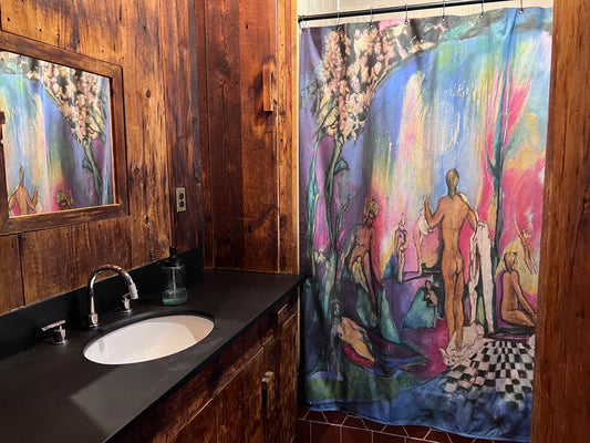 Art Shower Curtain - A Gay Afternoon